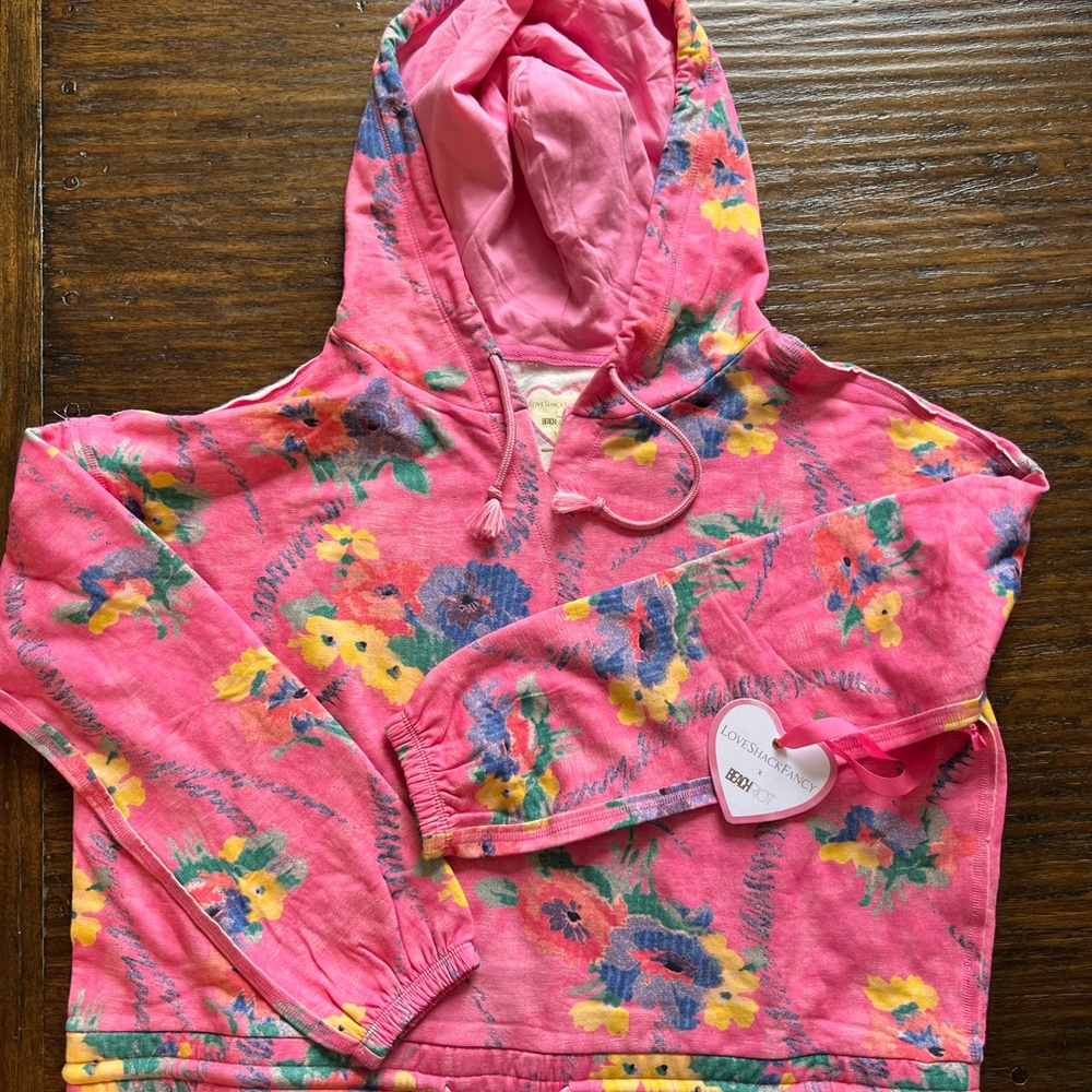 LoveShackFancy x Beach Riot Jenna hoodie size S, NWT